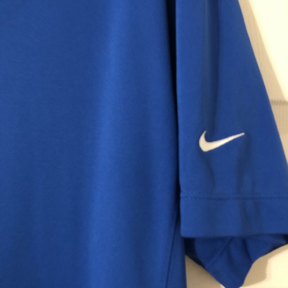 NIKE GOLF DRI-FIT MEN’S COLLARED BLUE SHIRT - L - Picture 2 of 4